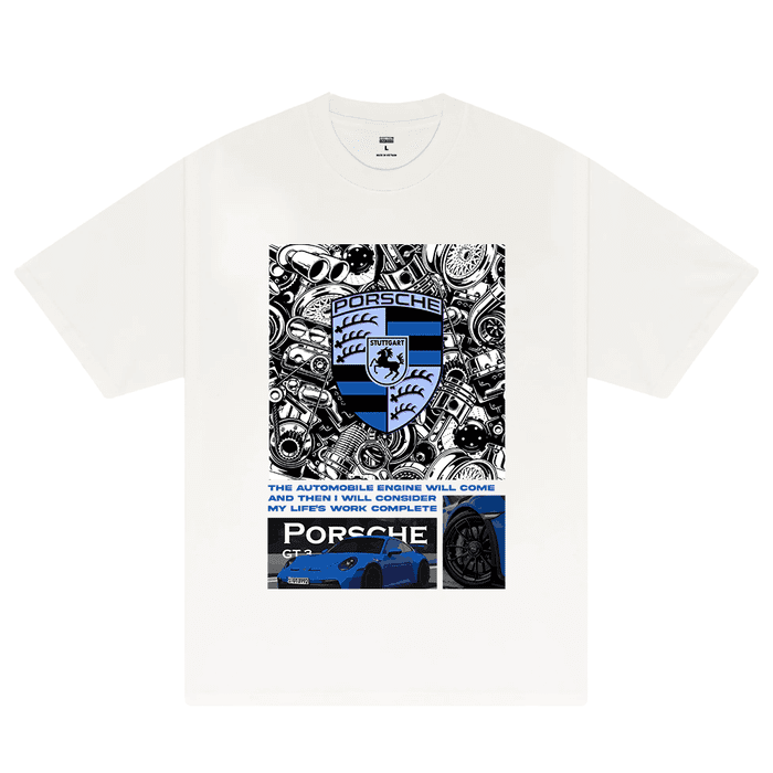 Porsche The Auto Mobile Unisex T-Shirt Cotton Tee