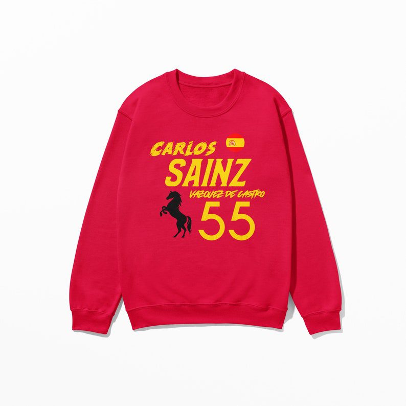 Sainz-Inspired-Sweatshirt-Spanish-Racing-Driver-Fan-Shirt Sainz Inspired Sweatshirt Spanish Racing Driver Fan Shirt